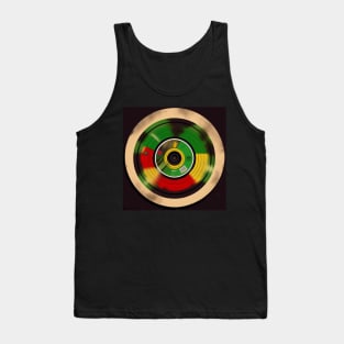 Reggae Music Rasta Vintage Vinyl Record Tank Top